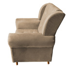 Poltrona Decorativa Bruna Suede Capuccino