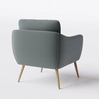 Poltrona Decorativa Buriti Estofados Lary Cinza