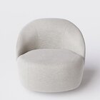 Poltrona Decorativa Buriti Estofados Zoe Cinza