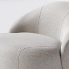 Poltrona Decorativa Buriti Estofados Zoe Cinza