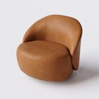 Poltrona Decorativa Buriti Estofados Zoe Marrom