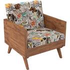 Poltrona Decorativa Ca51 - Dalla Costa - Nobre / Estampado