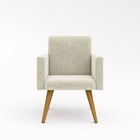 Poltrona Decorativa - Cadeira Escritório - Black Friday Bege