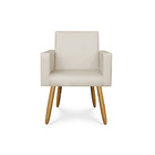 Poltrona Decorativa Cadeira Escritório Courino Black Friday C