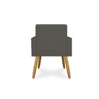 Poltrona Decorativa Cadeira Escritório Courino Black Friday C