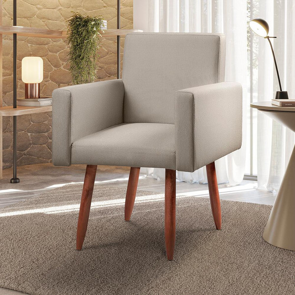 Poltrona Decorativa - Cadeira Escritório Nina Linho - Special