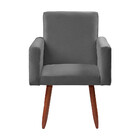 Poltrona Decorativa - Cadeira Escritório Nina Veludo - Star C