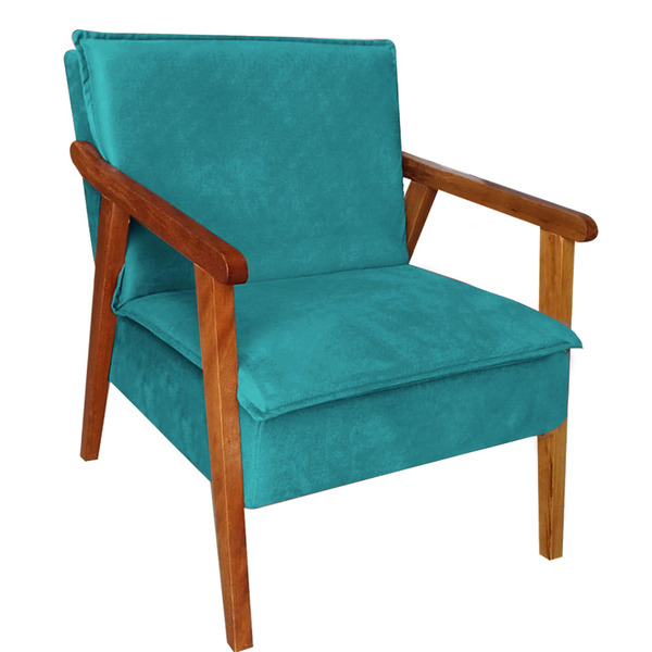 Poltrona Decorativa Cadeira Recepção Escritório Salão Clinica