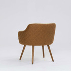 Poltrona Decorativa Cairo D07 Corano Terracota E Algodão Crem