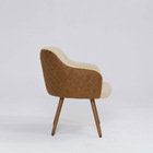 Poltrona Decorativa Cairo D07 Corano Terracota E Algodão Crem