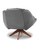 Poltrona Decorativa Califórnia Base Giratória 01 Lugar Veludo