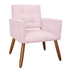 Poltrona Decorativa Camila Suede Cores Variadas - Ds Estofado