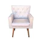 Poltrona Decorativa Carol Suede - Vlgl Estofados - Bege