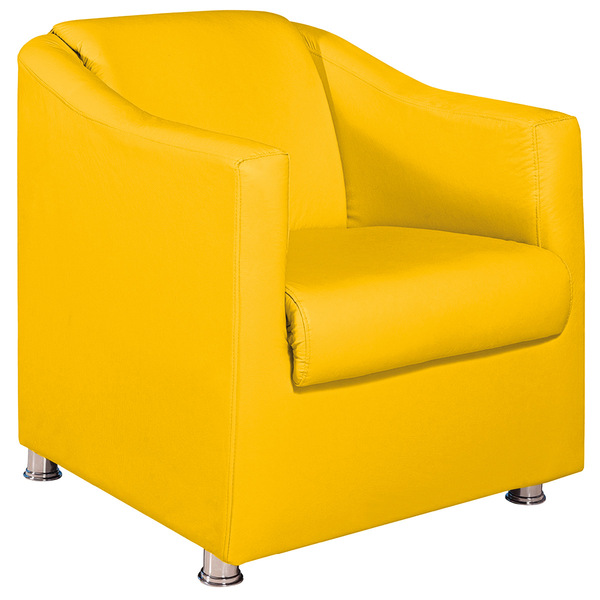Poltrona Decorativa Catar Corano -  Amarena Móveis - Amarelo