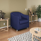 Poltrona Decorativa Catar Corano -  Amarena Móveis - Azul Mar