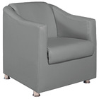 Poltrona Decorativa Catar Corano -  Amarena Móveis - Cinza