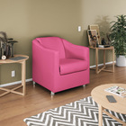Poltrona Decorativa Catar Corano -  Amarena Móveis - Pink