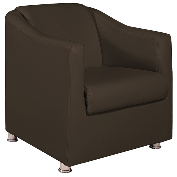 Poltrona Decorativa Catar Corano -  Doce Sonho Móveis - Marrom