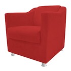 Poltrona Decorativa Catar Corano Vermelho - Amarena Móveis