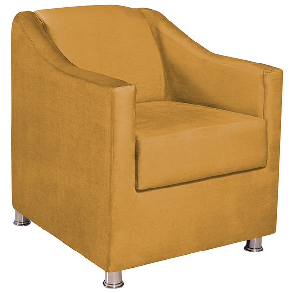 Poltrona Decorativa Catar Suede -  Doce Sonho Móveis - Mostar