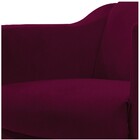 Poltrona Decorativa Catar Suede Bordô - Amarena Móveis