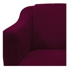 Poltrona Decorativa Catar Suede Bordô - Amarena Móveis