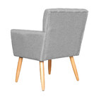 Poltrona Decorativa Cecília Linho Cores - Ds Estofados - Cinza