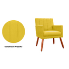 Poltrona Decorativa Cecília Suede Cores Variadas - Ds Estofad