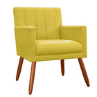 Poltrona Decorativa Cecília Suede Cores Variadas - Ds Estofad