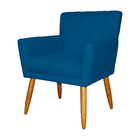 Poltrona Decorativa Cecília Suede Cores Variadas - Ds Estofad