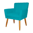 Poltrona Decorativa Cecília Suede Cores Variadas - Ds Estofad