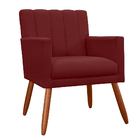 Poltrona Decorativa Cecília Suede Cores Variadas - Ds Estofad