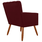 Poltrona Decorativa Cecília Suede Cores Variadas - Ds Estofad