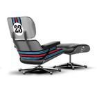 Poltrona Decorativa Charles Eames Nº 23 Cinza/azul G53 - Gran