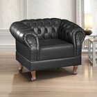 Poltrona Decorativa Chest Duque Courano Preto