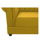 Poltrona Decorativa Chesterfield Ana Corano Amarelo - Amarena