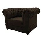 Poltrona Decorativa Chesterfield Ana Corano Marrom - Amarena