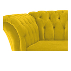 Poltrona Decorativa Chesterfield Sofia Corano Amarelo - Amare