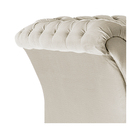 Poltrona Decorativa Chesterfield Sofia Corano Bege- Doce Sonh
