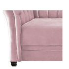 Poltrona Decorativa Chesterfield Sofia Corano Rosa Bebê - Doc