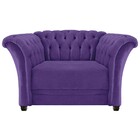 Poltrona Decorativa Chesterfield Sofia Corano Roxo - Amarena