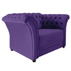 Poltrona Decorativa Chesterfield Sofia Corano Roxo - Amarena