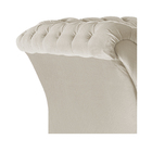 Poltrona Decorativa Chesterfield Sofia Suede Bege- Doce Sonho