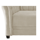 Poltrona Decorativa Chesterfield Sofia Suede Bege- Doce Sonho