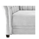 Poltrona Decorativa Chesterfield Sofia Suede Branco - Doce So