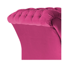 Poltrona Decorativa Chesterfield Sofia Suede Pink - Amarena M