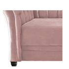 Poltrona Decorativa Chesterfield Sofia Suede Rosê - Amarena M