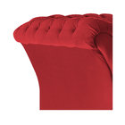Poltrona Decorativa Chesterfield Sofia Suede Vermelho - Doce