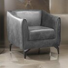 Poltrona Decorativa Chicago Tecido Cinza