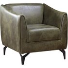 Poltrona Decorativa Chicago Tecido Dallas Verde Musgo